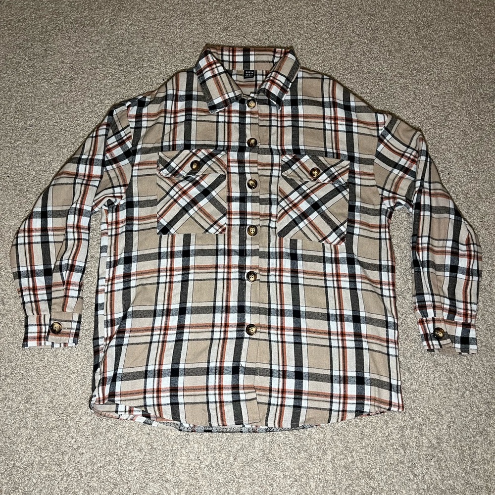 Plaid button down